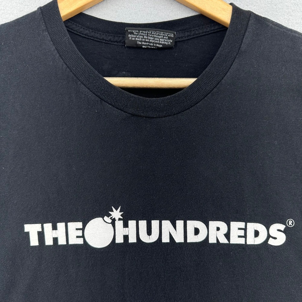 The Hundreds Black Tee with White Logo